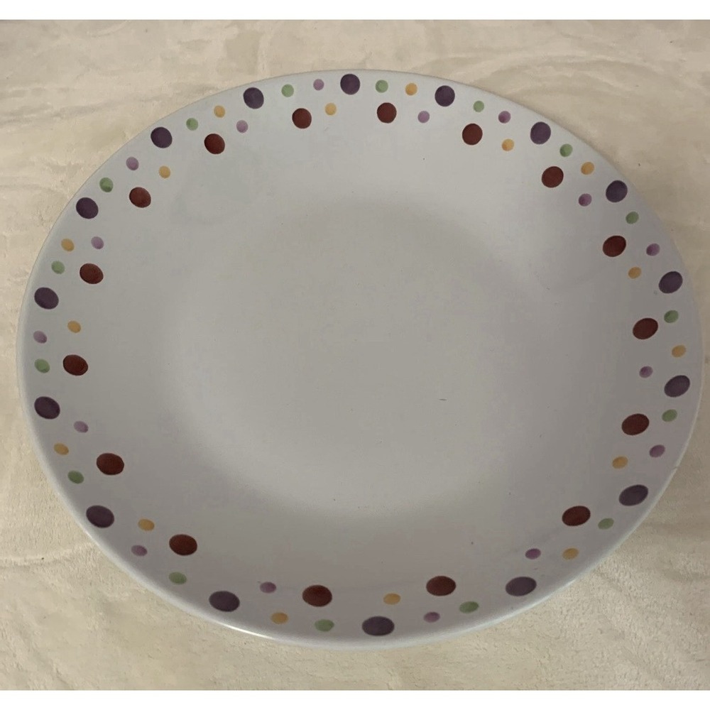 Large Pampered Chef Simple Additions Polka Dot Pasta Serving Bowl